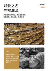 它适蜜罐打翻了仓鼠陶瓷窝金丝熊躲避屋食盆水壶睡窝夏季降温造景