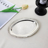 Vintage Tea Tray Decorative Tableware Shiny Finish for Bakery Display