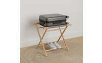Hotel Luggage Stand Foldable Wooden Suitcase Rack X-Shaped Structure for Bedroom
