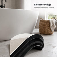 Cartoon Diatomaceous Earth Bath Mat - Non-Slip, Super Absorbent, Quick Dry Floor Mat for Bathroom & Toilet