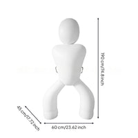 Soccer Kick Mannequin Portable Inflatable Soccer Dummy Lightweight Athletic Gear for Backyard