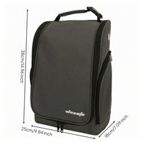 Golf Shoe Bag Nylon Footwear Carrier Side Pocket