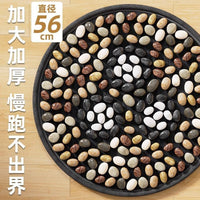 天然指压板超慢跑鹅卵石足底按摩脚垫中医通经络脚踩室内圆形脚垫