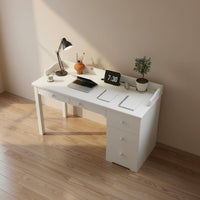 Drawer Computer Desk with Storage Solid Wood Writing Table Workstation Study Desk with Drawers Featuring Durable Material and Spacious Design Suitable for Bedroom Dorm Room Home Office Gift Giving