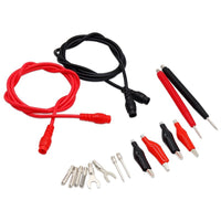 Detachable 20A/1000V Multimeter Test Lead Set with Threaded Assembly, High-Quality Probes, Solder-Free