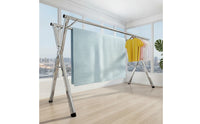 Extendable Clothes Drying Rack Space-Saving Drying Rack with Telescoping Rod Collapsible Long-Lasting for Bedroom