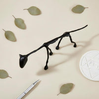Nordic Dog Sculpture Polished Finish Metal Dog Statue Long-Lasting for Study