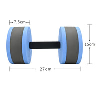 EVA Water Exercise Dumbbells Long-Lasting Exercise Dumbbells with Foam Textured Pool Resistance Weights Aquatic for Swimmers