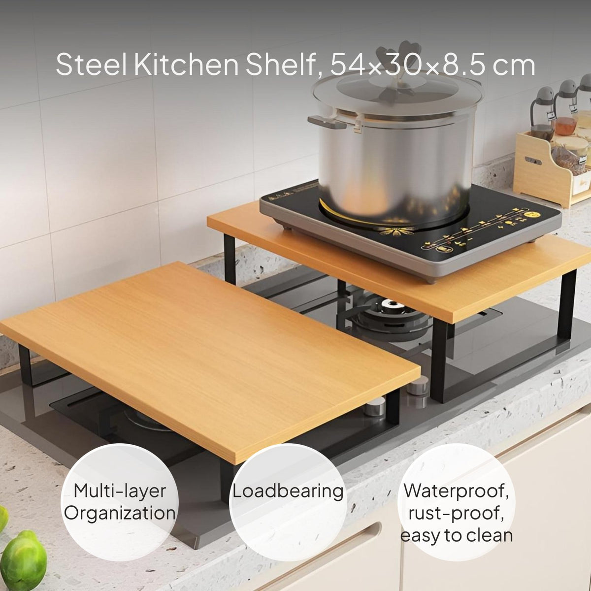 Multifunctional Kitchen Stove Organizer Rack