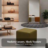 ribbedTufted Entryway Stool Luxury Design Upholstered Bench Soft padding