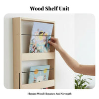 3-Tier Wall-Mounted Organizer Long-Lasting Magazine Rack Modern Design