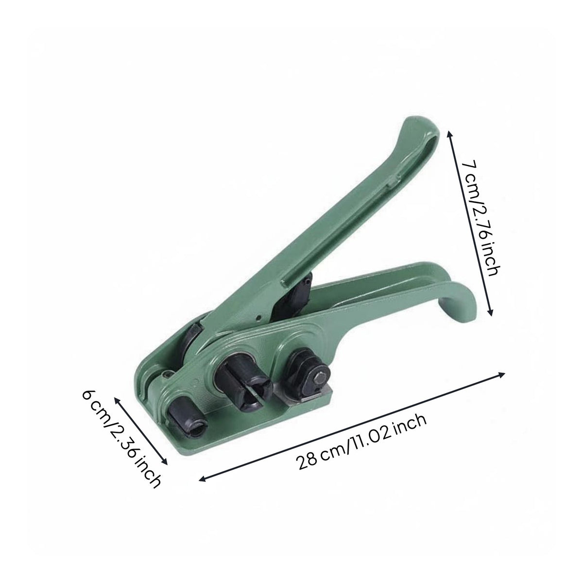 Labor-Saving Woven Strap Tensioning Tool Easy Operation Manual Strapping Tensioner Heavy Duty for Warehouse, Shipping