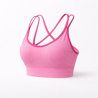 Sports Bras Women with Padded Cups for Running and Gym, Quick Dry Nylon Spandex with Racerback Design, Adjustable Hook Closure