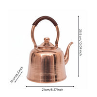 Stovetop Copper Teapot Easy to Pour Copper Stovetop Kettle Kitchenware for Home Use