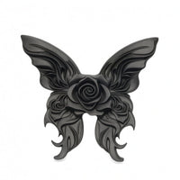 Rose Butterfly Ornament Dollhouse Decoration Dark Gothic Miniature Scene Accessory 3D Butterfly Ornament Miniature Home Decor