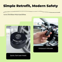 Waterproof wireless tire pressure LCD
