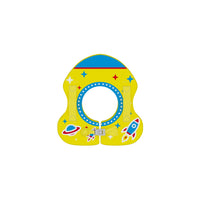 Non-Inflatable Baby Swim Ring with Underarm Support, Cartoon Rocket Pattern