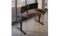 Electric Standing Desk Rectangular Tabletop Height Adjustable Desk Flat Desktop