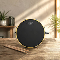 Matte Finish Marching Snare Drum Metal Shell 14 Inch Snare Drum Sturdy Build for Students, Beginners, School Band