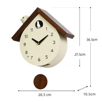Wooden Cuckoo Bird Clock Time Telling Cuckoo Wall Bird Clock Easy Setup