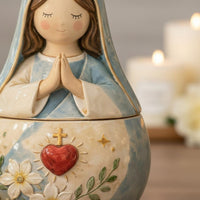 Gift Idea Fairy Prayer Box Decorative Handmade Fairy Figurine Box for Shelf Display