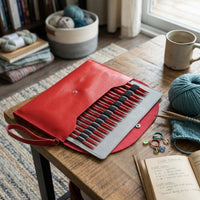 Flexible Interchangeable Circular Knitting with Case Compact Interchangeable Knitting with Case Non-Slip Engraved for Crafters