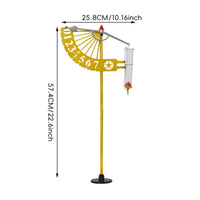 Dynamic Rain Gauge Moving Pointer Outdoor Decor Clear Scale for Patio