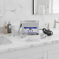 Acoustic Cleaner Cleaner with Basket Digital Acoustic Cleaner Cleaner Machine Stainless Steel for Jewelers, Hobbyists, Home, Workshop
