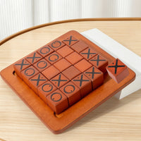Wooden Flip Push Chess Game for Kids Parent-Child Interactive Tabletop Game Early Education Toy