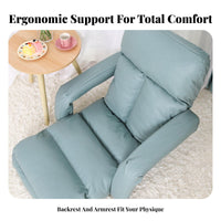 Removable launderable Cover Adjustable Nursing Lounger Foldable Adjustable Floor Lounger Support Lazy Sofa Erconvenientnomic Design for New Mothers Women, Nursery, Bedroom, Living Room, Office