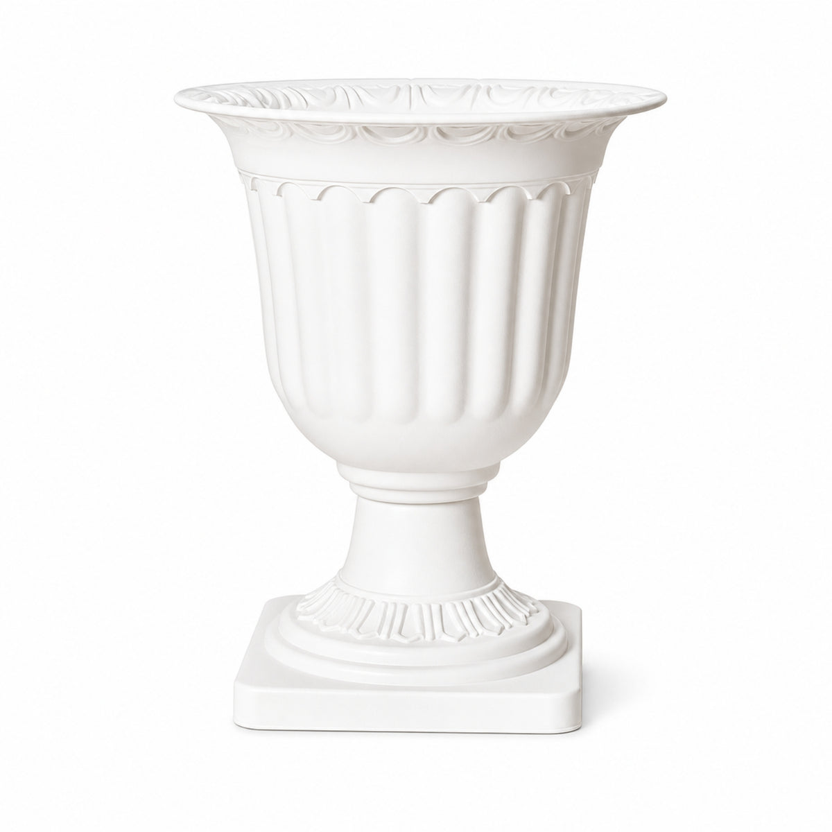Flower Pot with Pedestal Decorative Plastic Urn Planter Lightweight for Florists