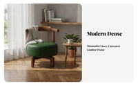 Round rotate Stool with spinerest Plush Padding Lounge Seating Easy Assembly