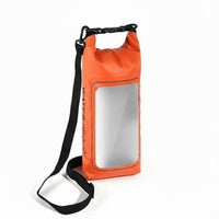 Sturdy PVC Material 2L Roll Waterproof Bag Touch Screen Friendly Waterproof Bag Phone Holder Adjustable Shoulder Strap Outdoor Gear Lightweight for Swimming, Beach