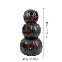 Stacked Pumpkin Decoration Stackable Jack-O' Spooky Decorations for Tabletop