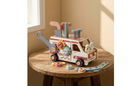 Pretend Play Kids Wooden Truck Tool Set Take-Apart Wooden Tool Truck Interactive Construction for Preschoolers