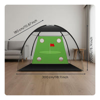 Multi-Functional Indoor Golf Chipping Net Shock-Resistant Golf Practice Net Set High-Density Netting Multiple Targets for Outdoor