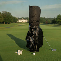Golf Bag Cover Padded Golf Bag Cover with Zipper Zippered for Golfers, Travel