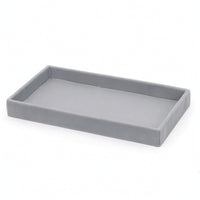 Slimline Jewelry Display Tray Stackable Velvet Jewelry Tray Safeguarding Sturdy for Collectors, Showcases
