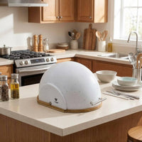 Stainless Steel Bread Box preservedKeeping Hinged Lid Bread Container Easy To