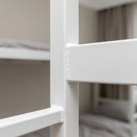 Metal Bunk Bed Space-Saving Steel Bunk Bed Heavy-Duty Furniture for Teens, Students, Shared Bedrooms, Dorm Rooms, Accommodation for Learners