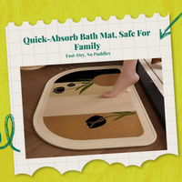 Vintage Non-Slip Absorbent Bathroom Rug
Quick-Dry Floor Mat