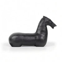Horse Figurine Minimalist Horse Statue Glossy Ornament for Entryway, Office