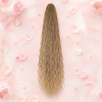 Drawstring Attachment Wavy Ponytail Adjustable Straps Heat Resistant Ponytail Extension Inner Net Wavy Hairpiece Long