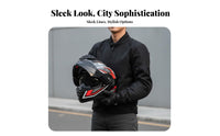 Anti-Fog Flip-up Full Face Helmet All-Season Flip up Full Face Helmet Safety Certified Safety Headwear Breathable for Men, Women