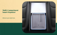 Non-slip silicone SUV console tray