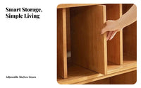 C-Shaped Rolling Cabinet Multi-Functional Side Table With Storage for Homeowners