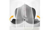 Portable Seat Cushion with Back Support Supportive Roll-up Seat Cushion Orthopedic Tailbone Pillow Comfortable for Drivers