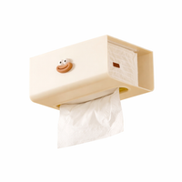 Paper Dispenser and Wall Mount Holder for Bathroom Tissue, Rectangular Washroom or Countertop Storage, Towel for Kitchen