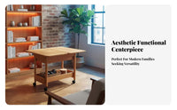 2-Tier Rolling Trolley Foldable Design 2-Tier Rolling Organizer Space-Saving Easy Assembly for Homeowners, Dining Area, Kitchen