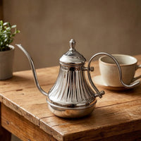 Pour over Coffee Kettle Vintage Gooseneck Kettle with Lid Elegant for Office